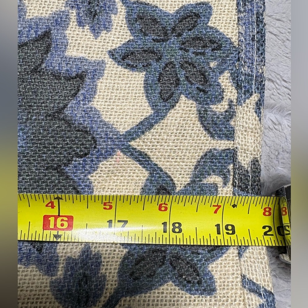The Rug Company Blue Floral Tote Bag View 3